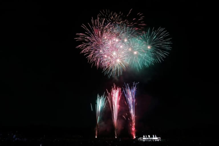 大間木公園会場　花火