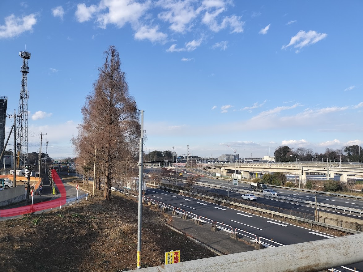 鶴巻陸橋　25年10