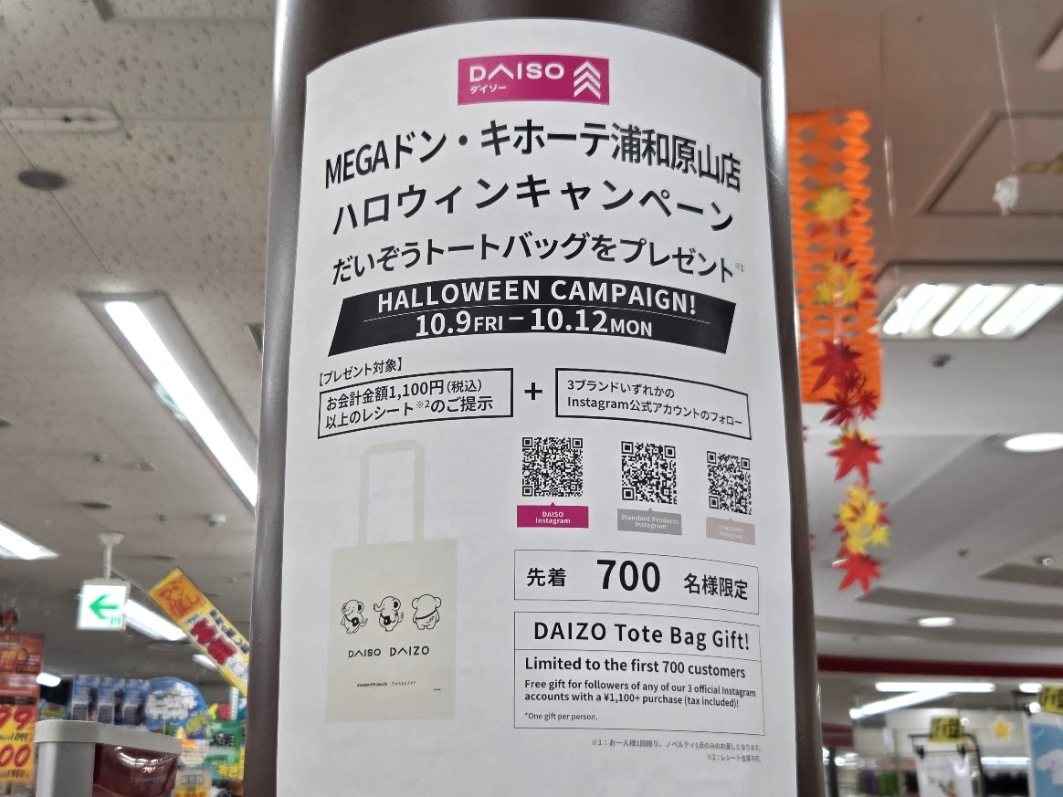 ドンキ ダイソー 秋